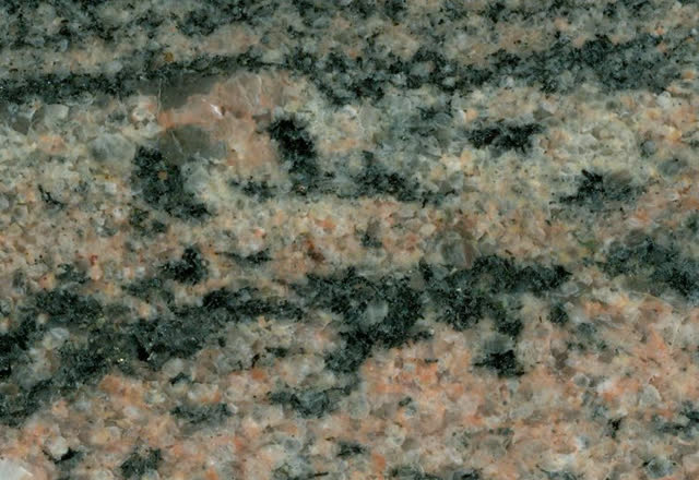 Rainbow granite sample